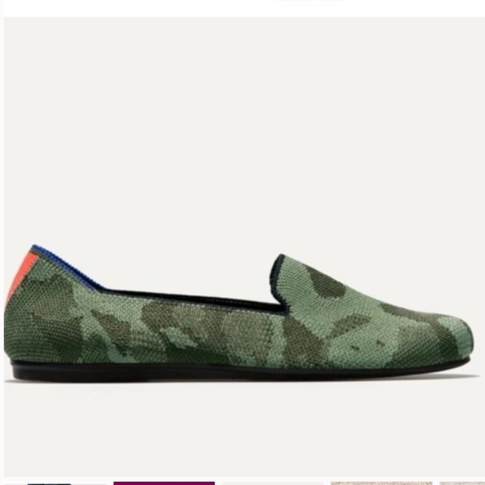 Rothy's limited edition Green Camo Flats